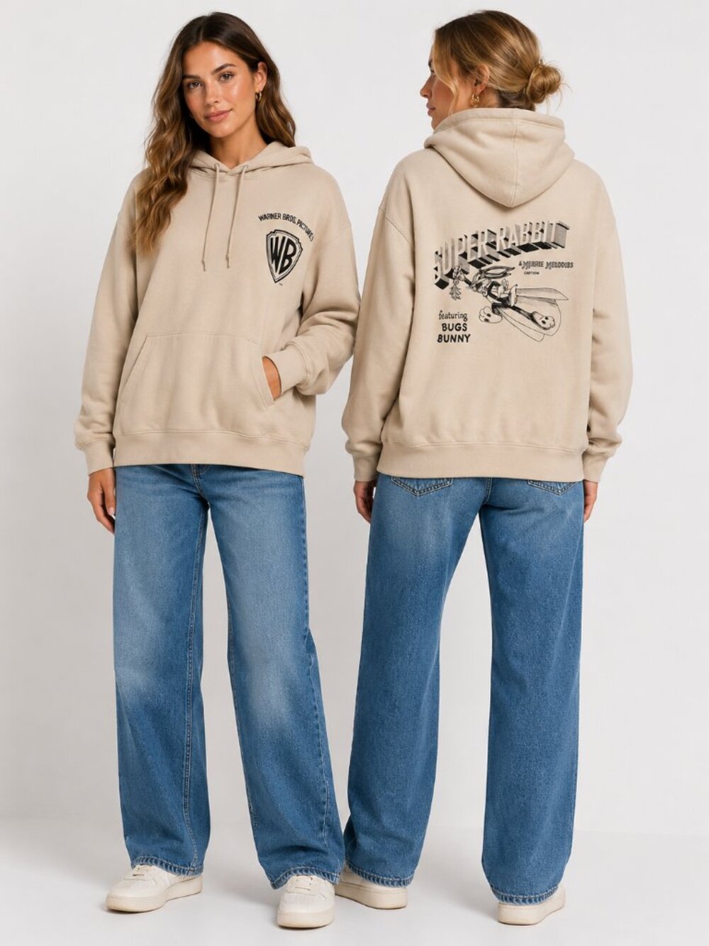 Preowned Uniqlo Unisex Warner Brother's Hoodie Size Medium